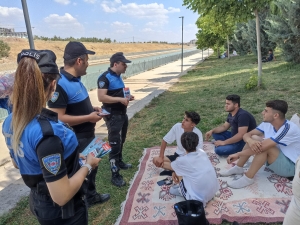 Şanlıurfa'da polis, vatandaşları boğulma vakalarına karşı uyardı