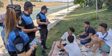 Şanlıurfa'da polis, vatandaşları boğulma vakalarına karşı uyardı