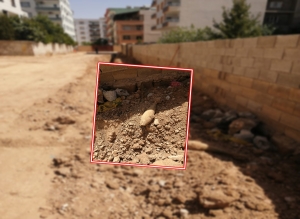 Şanlıurfa'da altyapı çalışmasında bulunan havan mermisi imha edildi