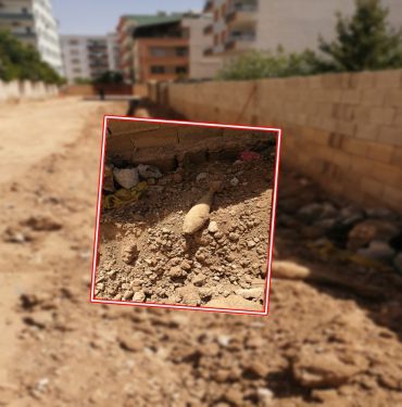 Şanlıurfa'da altyapı çalışmasında bulunan havan mermisi imha edildi