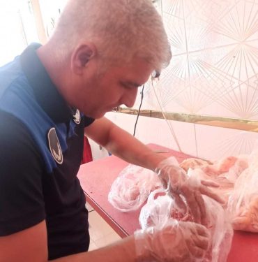 Şanlıurfa'da ele geçirilen 100 kilogram bozuk sakatat imha edildi