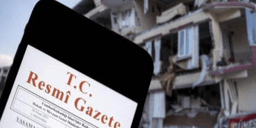 deprem resmi gazete