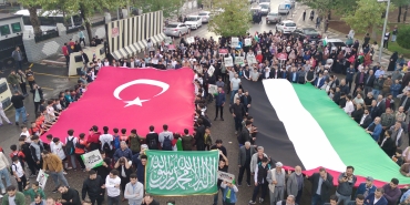 Şanlıurfa'da "Büyük Filistin Yürüyüşü" düzenlendi
