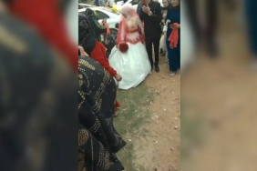 Gelinin duvağını toplarken maganda kurşunuyla vuruldu