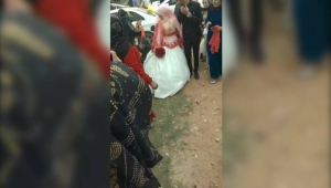 Gelinin duvağını toplarken maganda kurşunuyla vuruldu