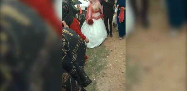 Gelinin duvağını toplarken maganda kurşunuyla vuruldu
