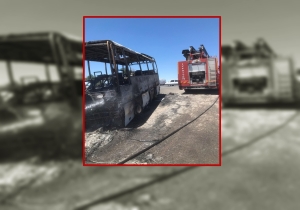 polis aracı yangını urfabugun