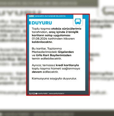 toplu taşımada yeni dönem -urfa bugun