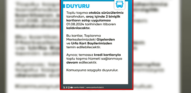 toplu taşımada yeni dönem -urfa bugun